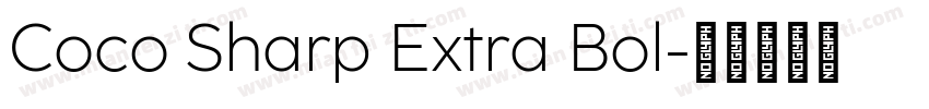 Coco Sharp Extra Bol字体转换